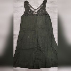 Merona Dark Green Swim Cover-Up